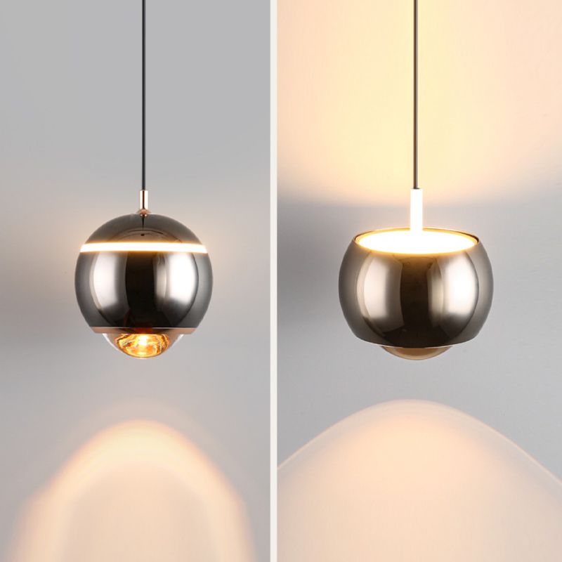 Forme ronde Metal Hanging Light Moderne 1 lumière suspendue à la lumière Light