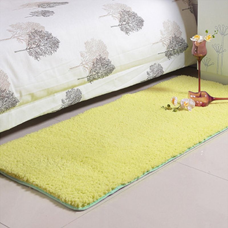 Tapis de couleur unie mignonne en acrylique multicolo