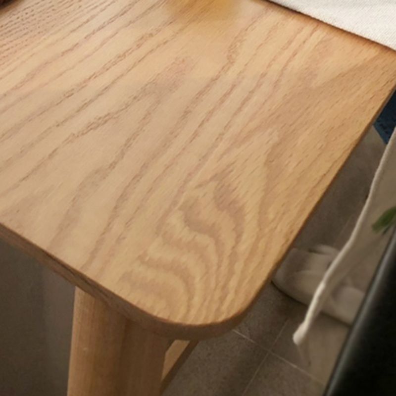 Modern Solid Wood Bistro Accent Dining Table Rectangle Indoor Patio Bar Table