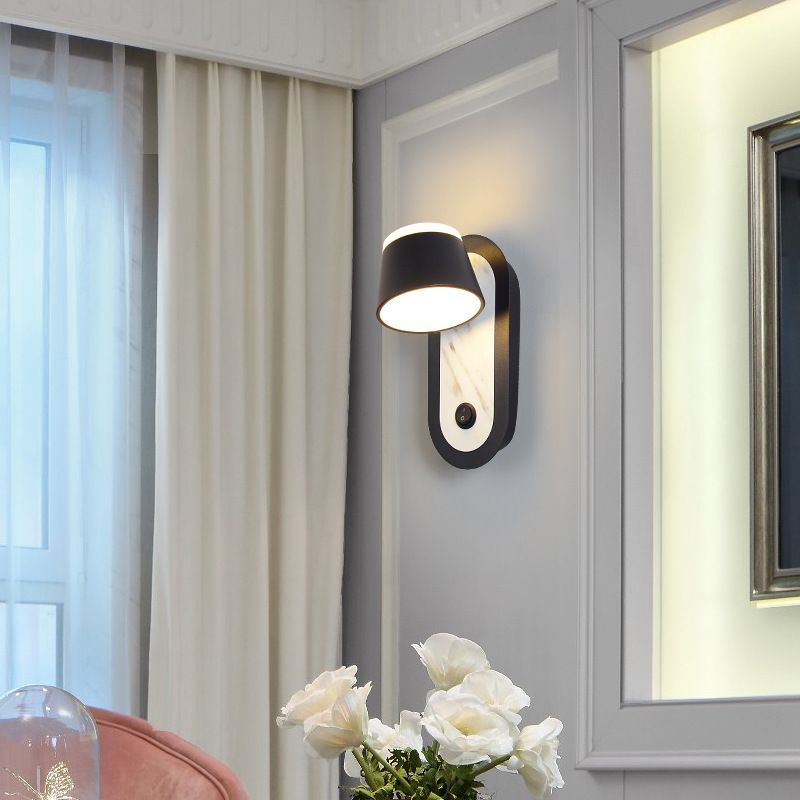 Geometric Shape Metal Reading Wall Lighting Modern Style 1-Light Wall Mount Lighting