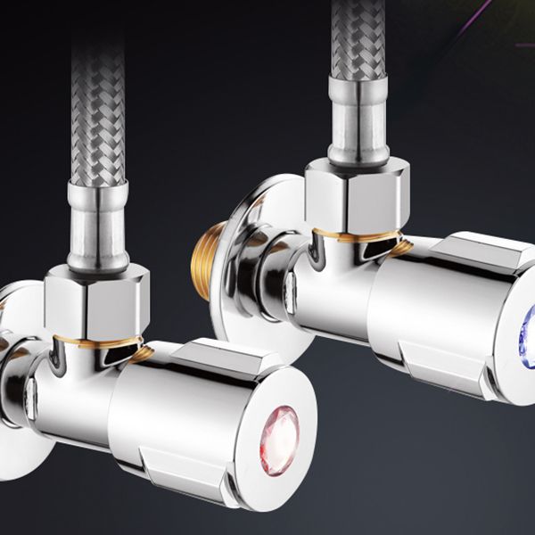 Circular 2-handle Bathroom Faucet Contemporary Brass Vessel Faucet