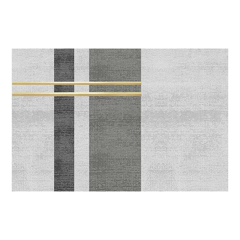 Graustonwaschbar Teppich Freizeit geometrischer Fläche Teppich Färbung resistenter Polyester Teppich für Wohnzimmer