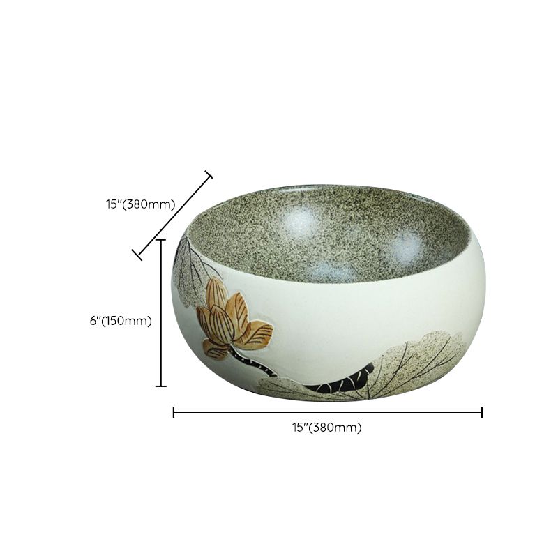 Porcelain Vessel Bathroom Sink Modern No Craftsmanship Vessel Bathroom Sink Only
