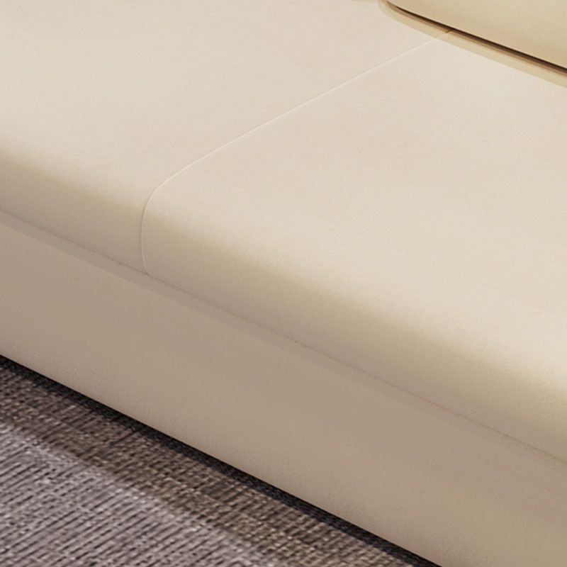 Convertible Sofa Bed Square Arm Standard Settee Furniture with Storage