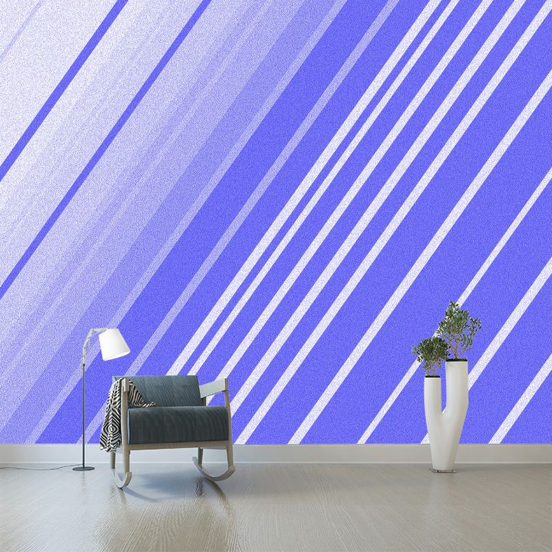 Geometry Pattern Mural Moisture Resistant Wall Covering for Dining Room