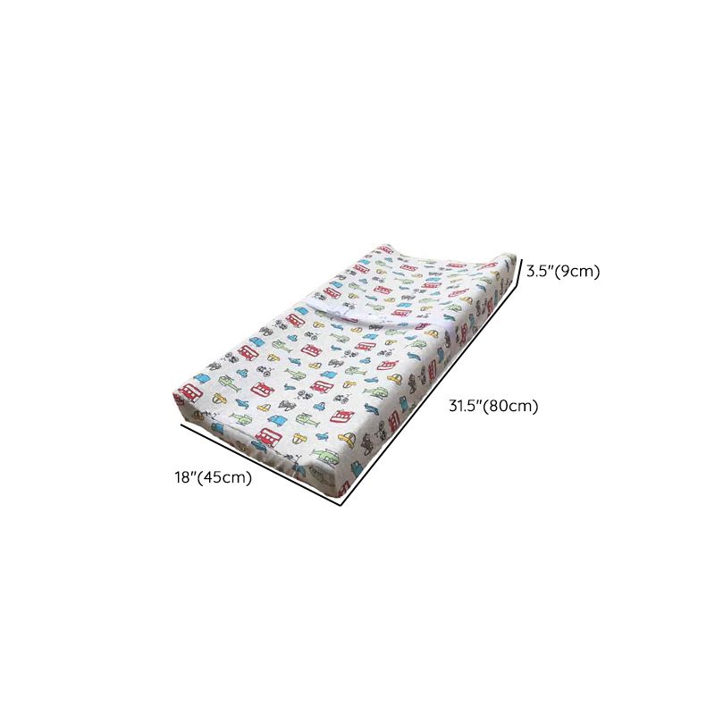 Upholstered Baby Changing Table Wooden Crib Top Changer with Seat Belt