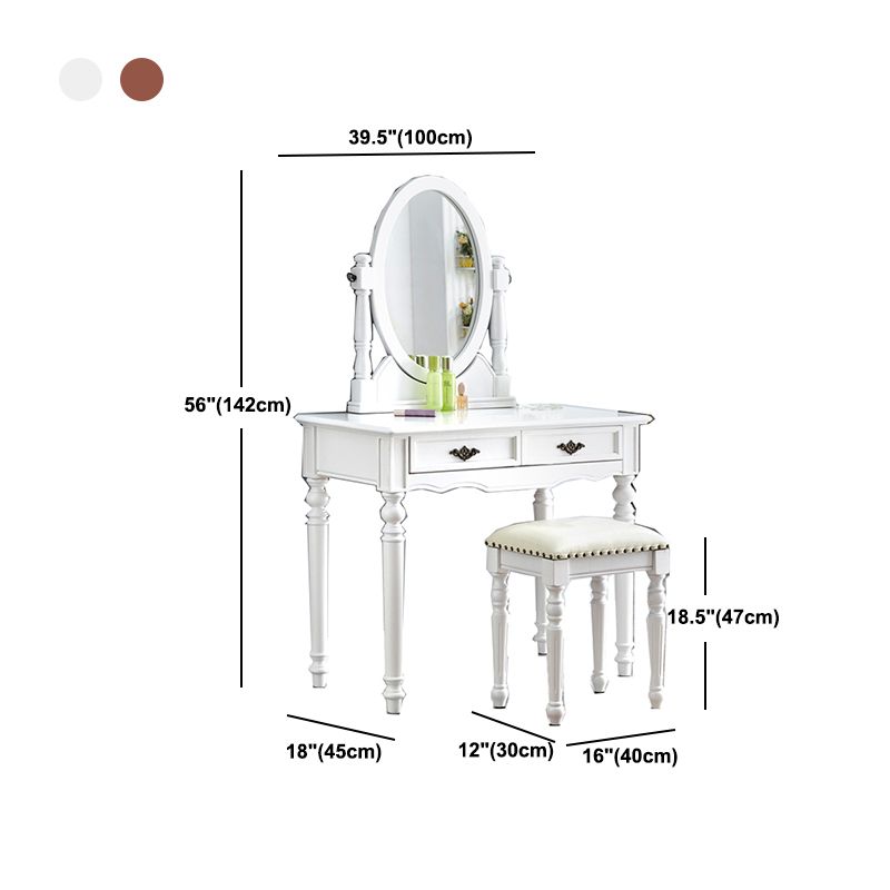 Wooden Vanity Dressing Table Traditional Vanity Makeup Table Set