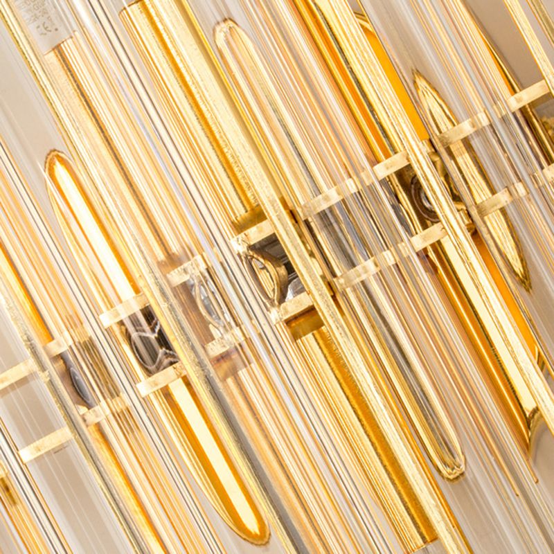 Multi Lights Cylinder Wall Sconces Modern Style Crystal Wall Mounted Lamps