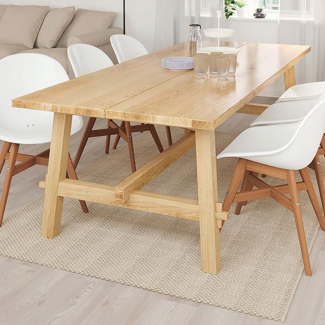 Simplicity Style Dining Table Solid Wood Table for Home and Kitchen