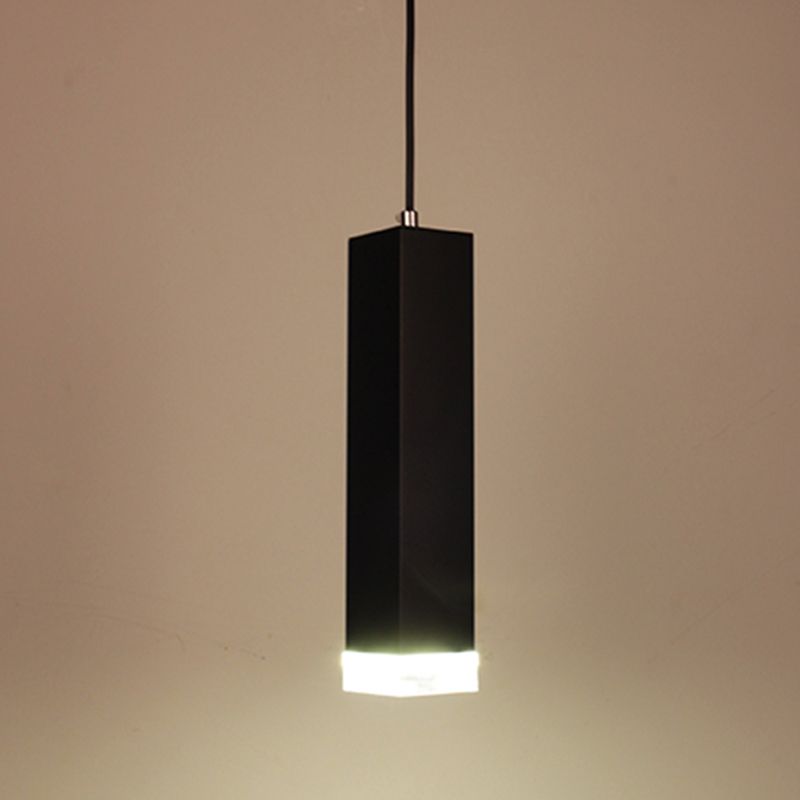 Modern Style Linear Hanging Light Metal 1 Light Pendant Lamp for Dining Room