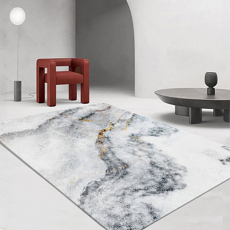 Modern marmeren look tapijt polyester binnendoor tapijten niet-slip ruggebied vloerkleed voor woonkamer