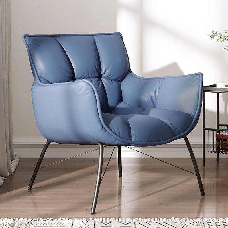 Faux Leather Arm Chair 28.34" L x 28.74" W x 33.85" H Accent Armchair for Living Room