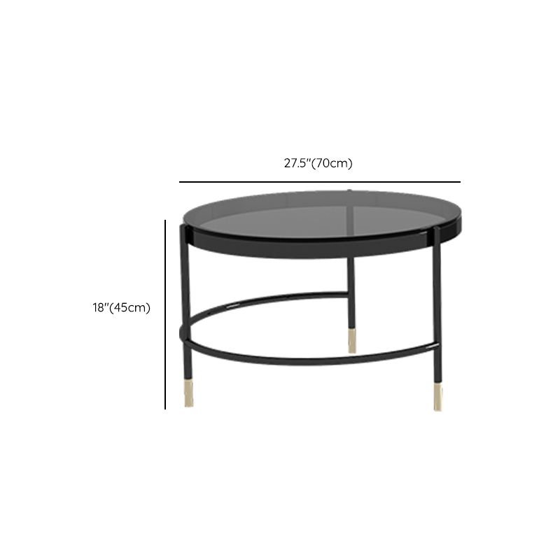 Glam Cocktail Table White 4 Legs Storage Coffee Cocktail Table