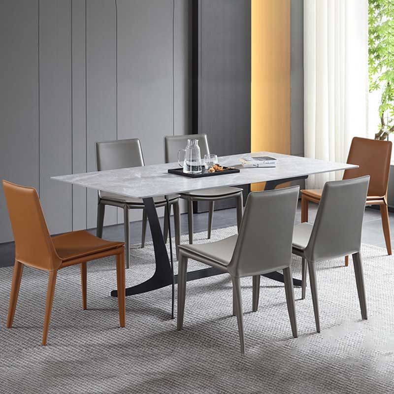 Contemporary Kitchen PU Leather Dining Side Chair Parson Dining Side Chair