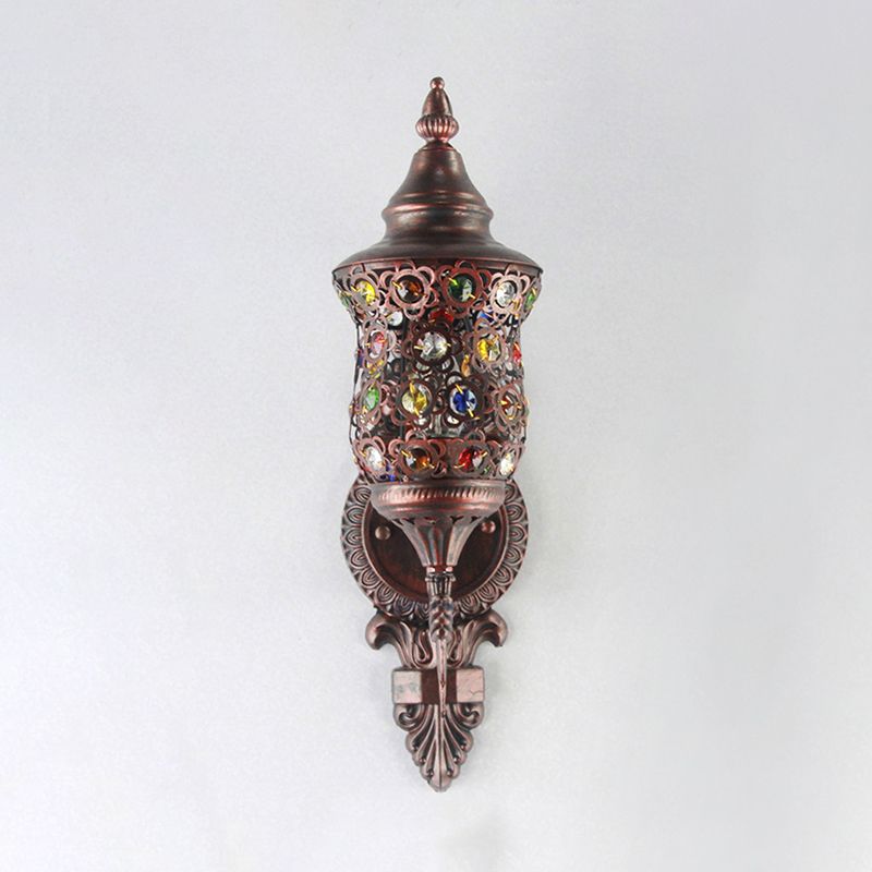 Éclairage de cuivre en cuivre en cuivre antique