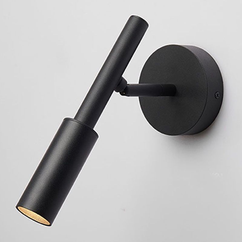 Half Cylinder Shape Reading Wall Lighting Modern Style Metal 1-Light Wall Mounted