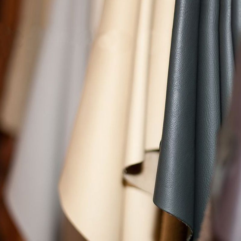 Modern Leather Armless Chair Upholstered Parsons Back Side Chair with Metal Base