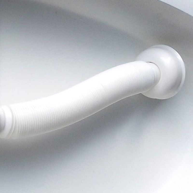 Modern Stone Freestanding Oval Tub Soaking 25.2-inch Tall White Bathtub(Board not Include)