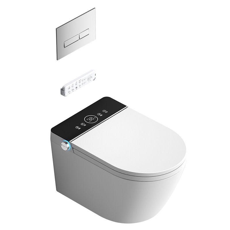 Contemporary Wall Hung Flush Toilet Heated Seat Included Urine Toilet for Bathroom