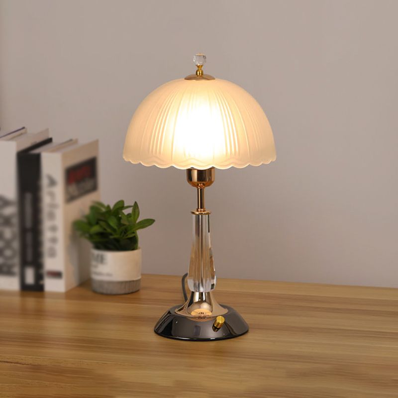 Scandinavische eenvoudige tafellamp moderne stijl glazen bureaulamp voor studeerkamer woonkamer