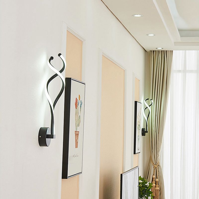 Modern Minimalist Style Linear Wall Sconce Lighting Acrylic Wall Mount Light for Living Room