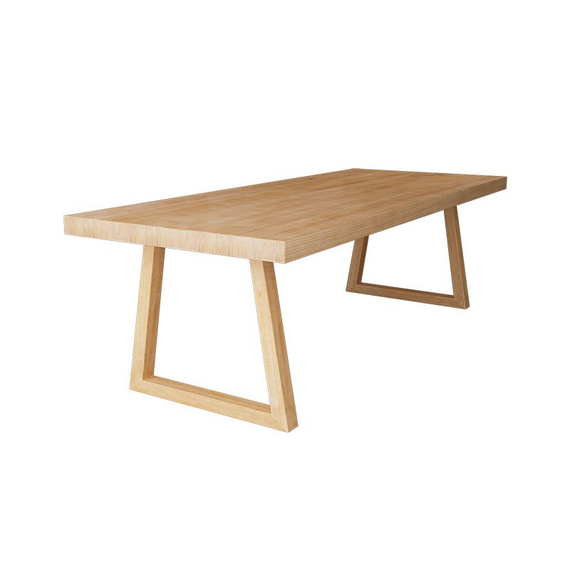 Contemporary Dining Set 1/4/5 Pcs Solid Wood Dining Table and Chairs