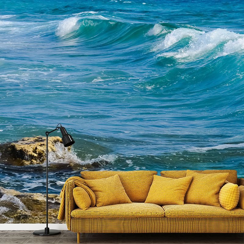 Boundless Sea Wall Mural Wallpaper Stain Resistant Wall Decor for Sleeping Room