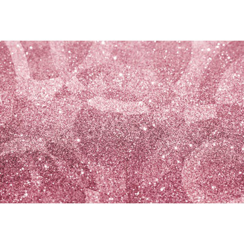 Pink Bedroom Rug Modern Sparkling Pattern Area Rug Polyester Pet Friendly Stain-Resistant Carpet