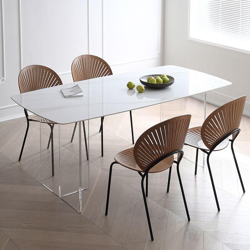 Modern Kitchen Stone Furniture Set 1/4/5 Pcs Dining Table Set with 4 Chairs