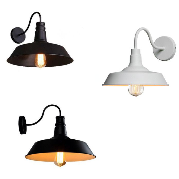 Black Industrial Style Sconce Light Fixtures Wrought Iron Wall Lamp Sconce for Dining Room