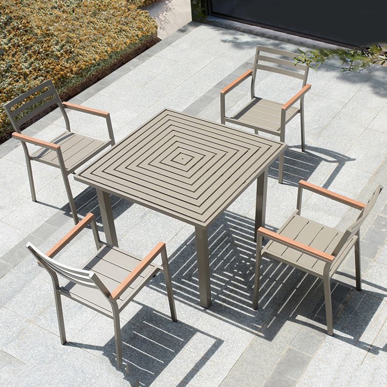 Modern Dining Set 1/4/5/7 Pieces Reclaimed Wood Dining Table Set for Outdoor