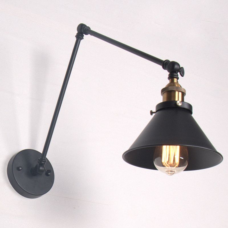 Luces de pared de brazo colgante de estilo industrial retro