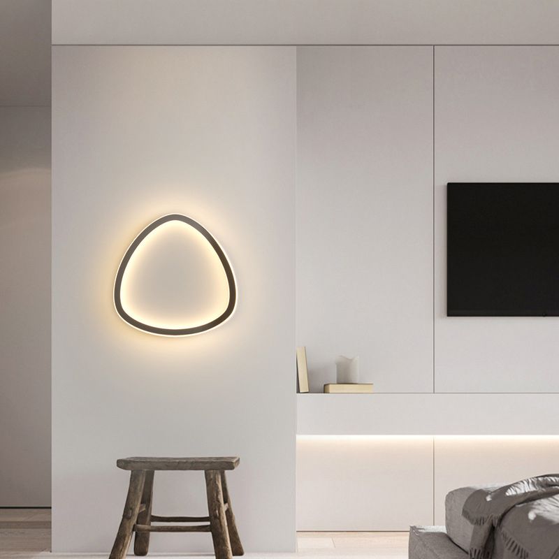 Metal Geometric Shape Wall Mount Lighting Modern 1-Light Wall Mounted Light Fixture