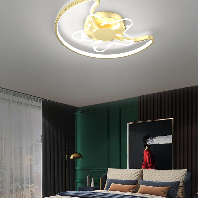 Acrylic Gold LED SEMI FLUST IN MODURING SINGOLA SINGOLA SECULA LUCE DELLA FULE PER SPAZI INTERNI