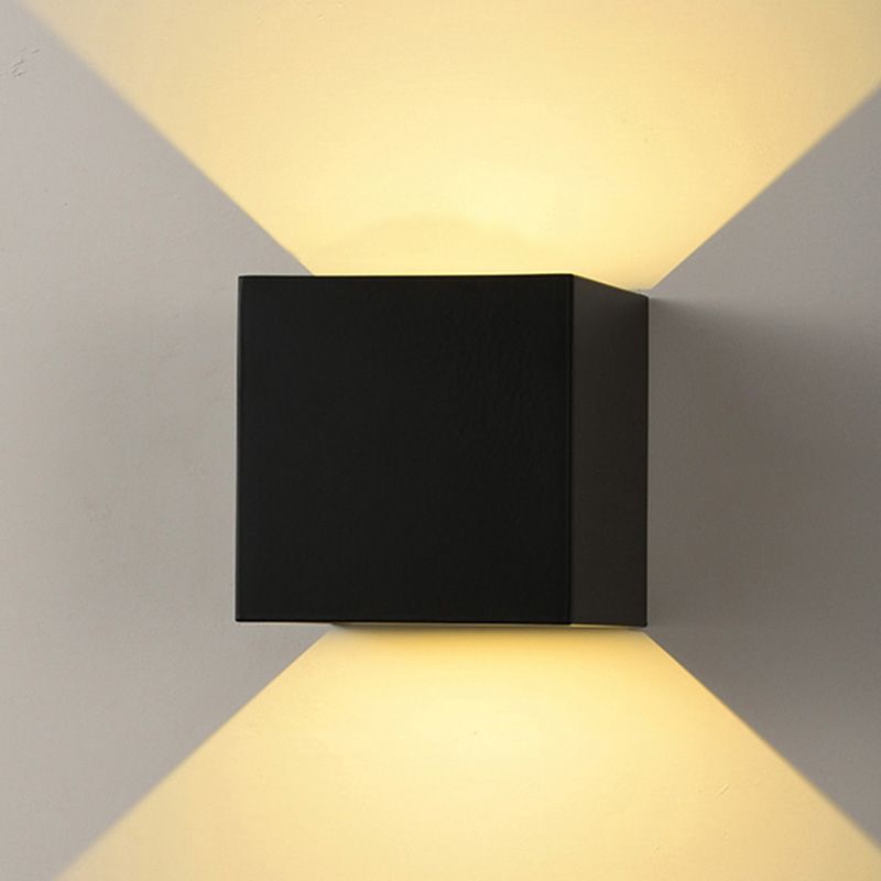 Moderner minimalistischer Stil nach oben und unten LED Wandleuchte Metal 2 Lichter Wandleuchten