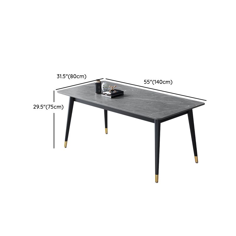 Modern 1/3/5/7 Pieces Dining Set Rectangle Stone Dining Table for Dining Room