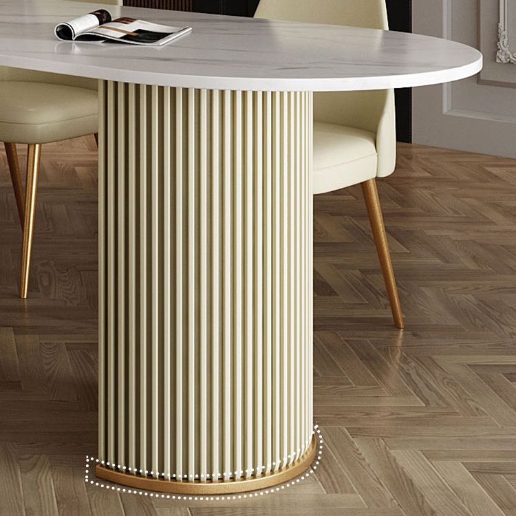 Scandinavian 1/2/5 Rectangle White Dining Table Set for Kitchen