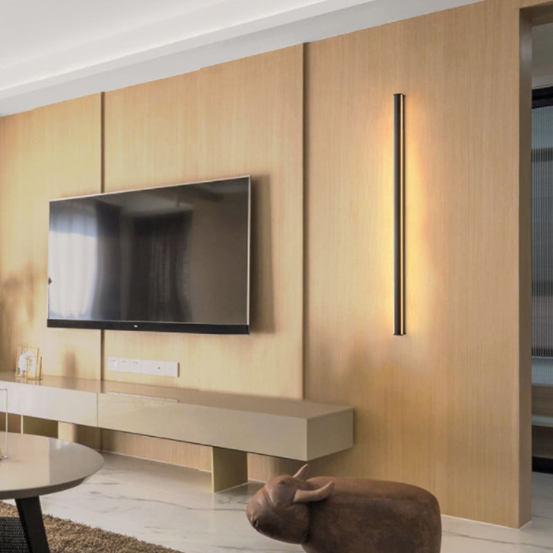 Forme linéaire Murale Murce MODERNE STYLE MODERNE 1- Éclairage mural léger en noir