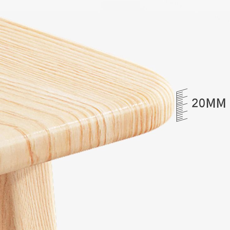 Moderne rechthoekige vorm standaard eetgelegenheid set mdf keuken dinerset in kaki