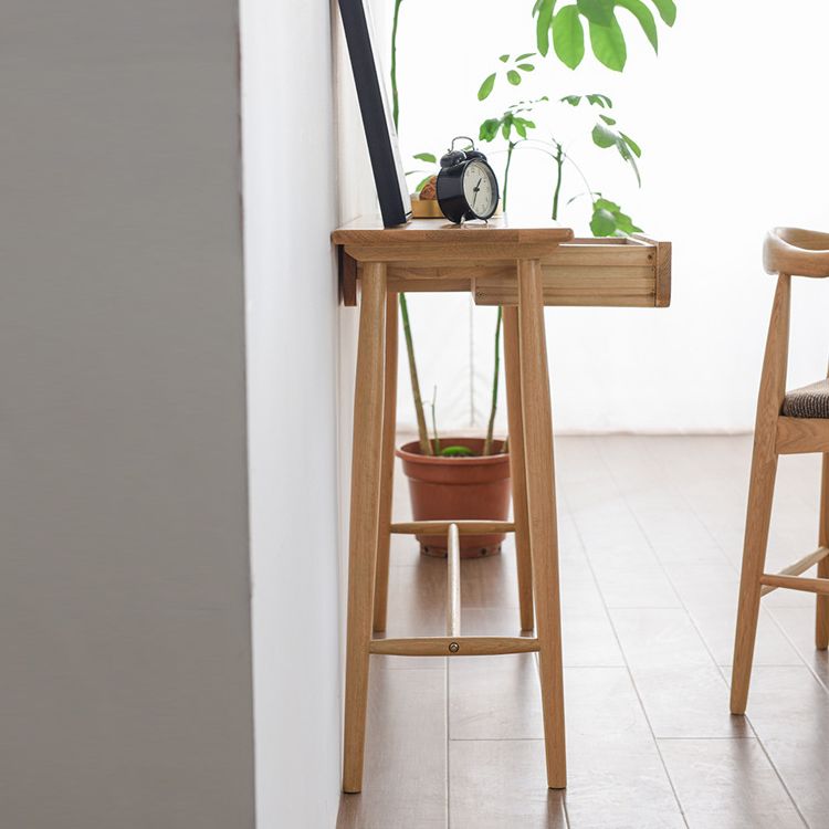 Modern Pub Height Dining Table Natural Oak Counter Height Table