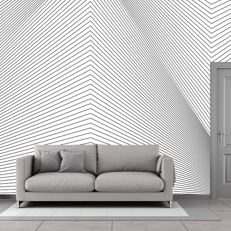 Horizontal Illustration Geometric Patterns Mural Decorative Wallpaper Wall Mural