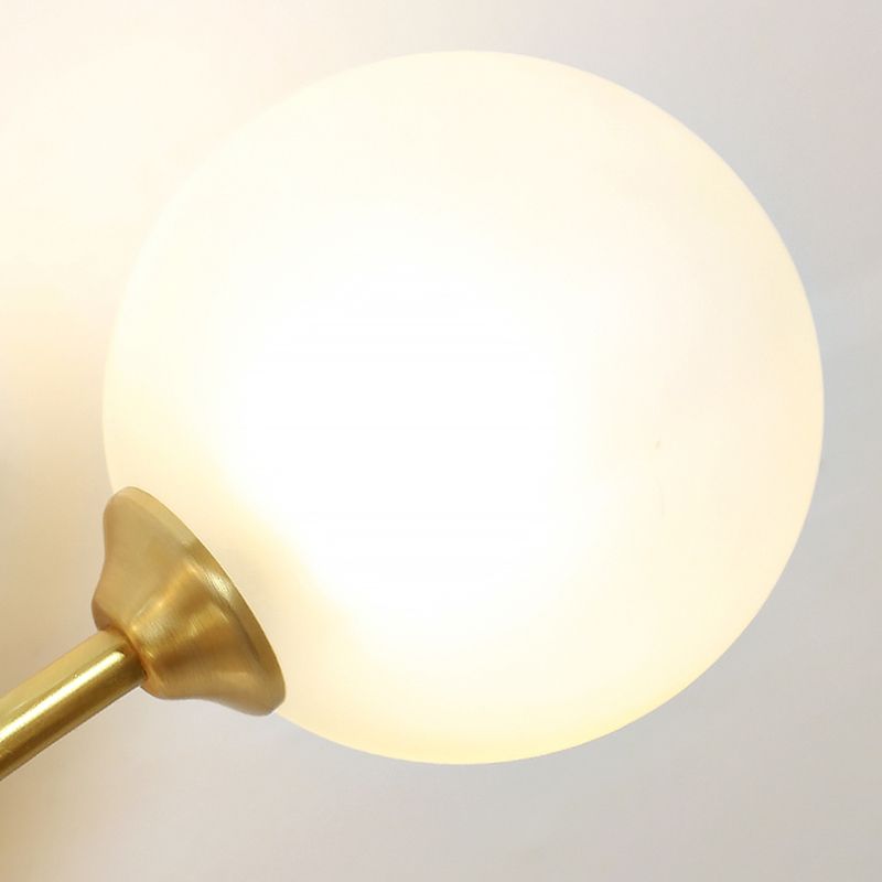 Nordic Style Copper Ceiling Light Ball Shape Ceiling Lamp for Bedroom