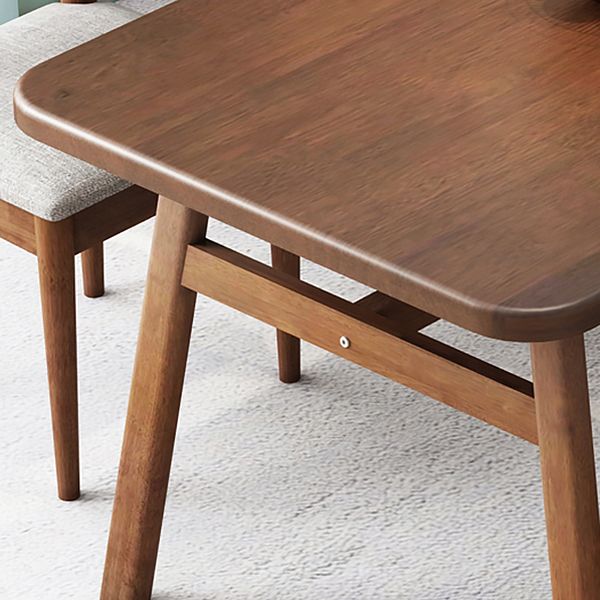 Modern Style Solid Wood Top Dining Furniture Set with Rectangle Shape Dining Table Furniture