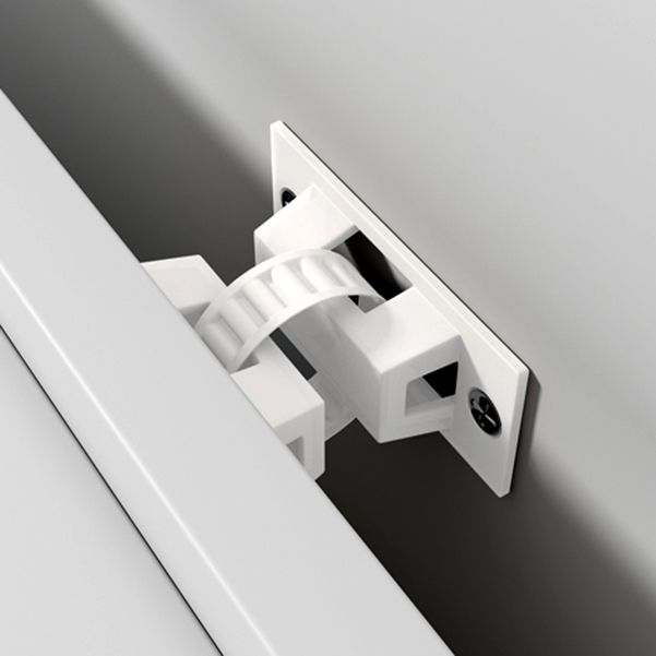 Glam Stone and MDF Sideboard 69.5"H Living Room Glass Doors Buffet Stand