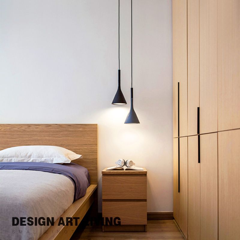 LED Metal Pendant lampe chambre à coucher moderne de style saccagé à style simple moderne