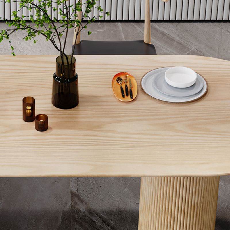 Contemporary Style Dining Table Dining Room Kitchen Table with Tripod Base