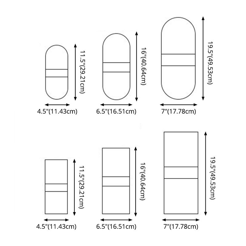 Contemporary Geometric Wall Mounted Lights Acrylic Flush Mount Wall Sconce for Bedside