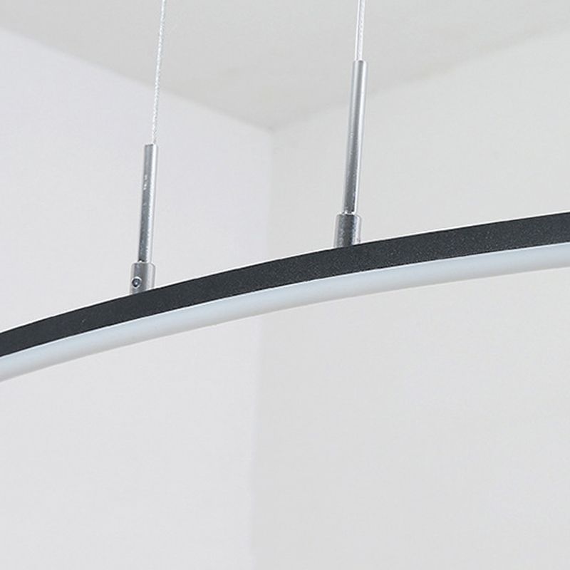 Modern Kitchen Island Lighting Black/White LED Ceiling Light for Foyer
