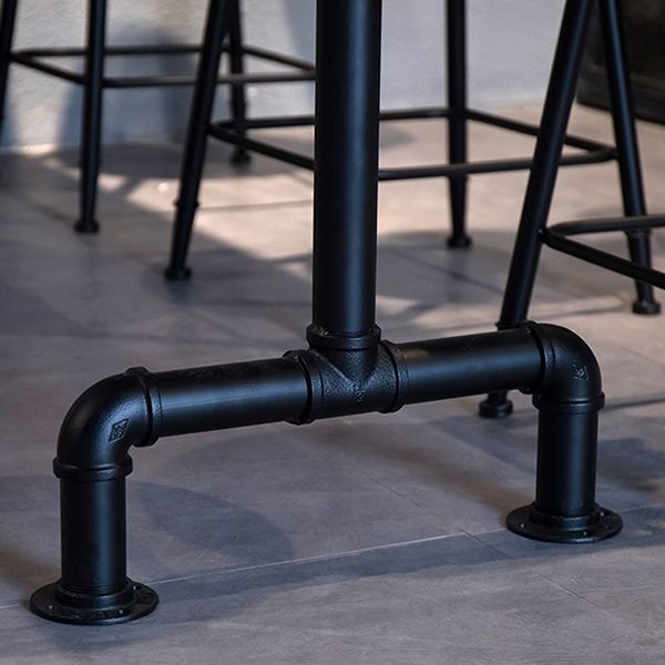 Industrial Rectangle Solid Wood Bar Table Set 1/7 Pieces Counter Table with High Stools