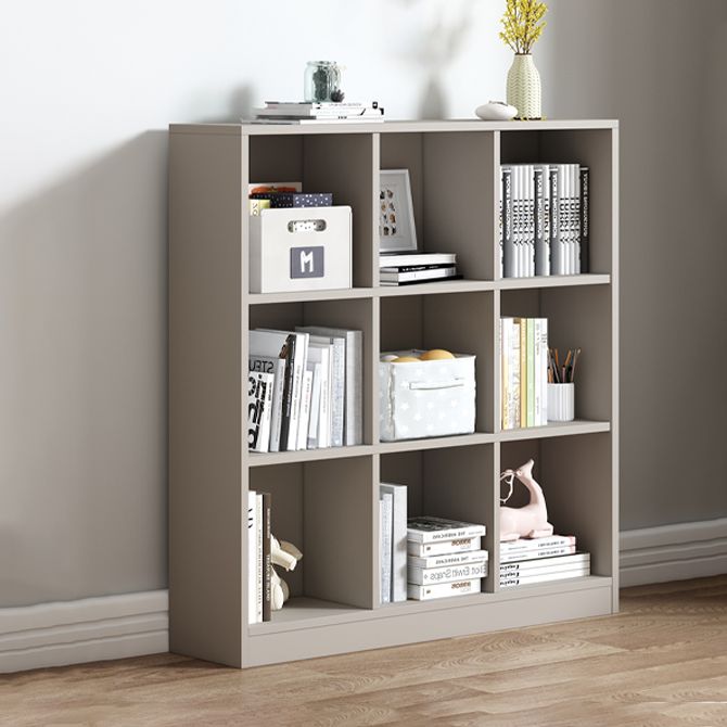 Contemporary Style Wood Bookshelf Closed Back Bookcase for Office